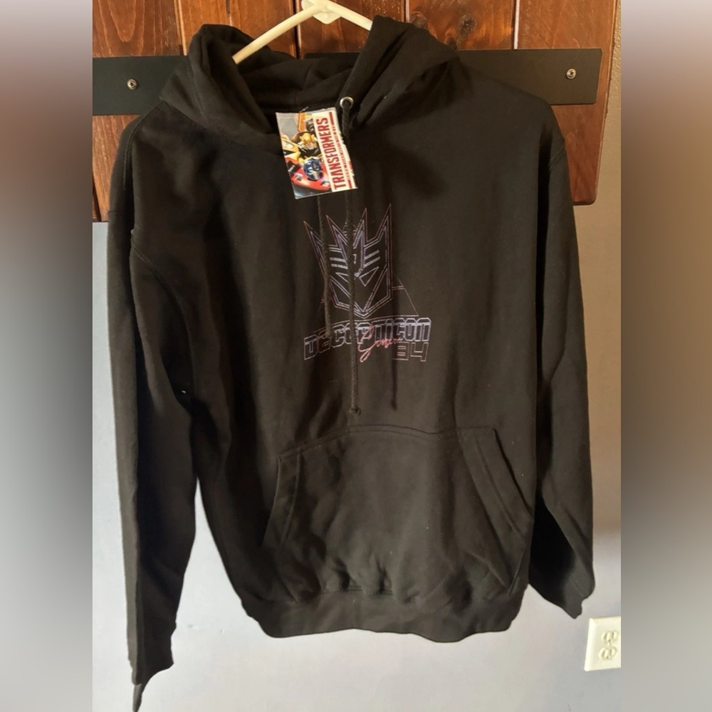 Transformers Decepticon Graphic Hoodie Sz S NWT Just Hoods AWDis
